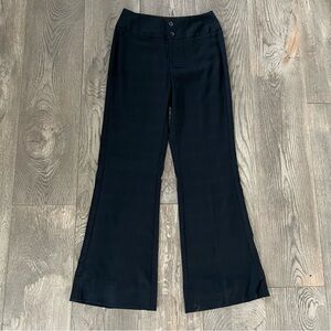 BANANA REPUBLIC Black Large Plaid Trouser Dress Pants Size 0